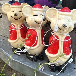 Three mice vintage blow mold